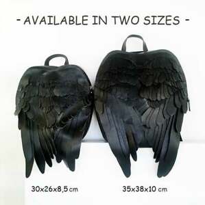 Detail Black Feather Wings Backpack Nomer 22