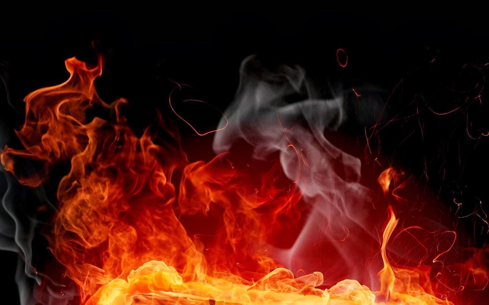 Black Fire Background - KibrisPDR