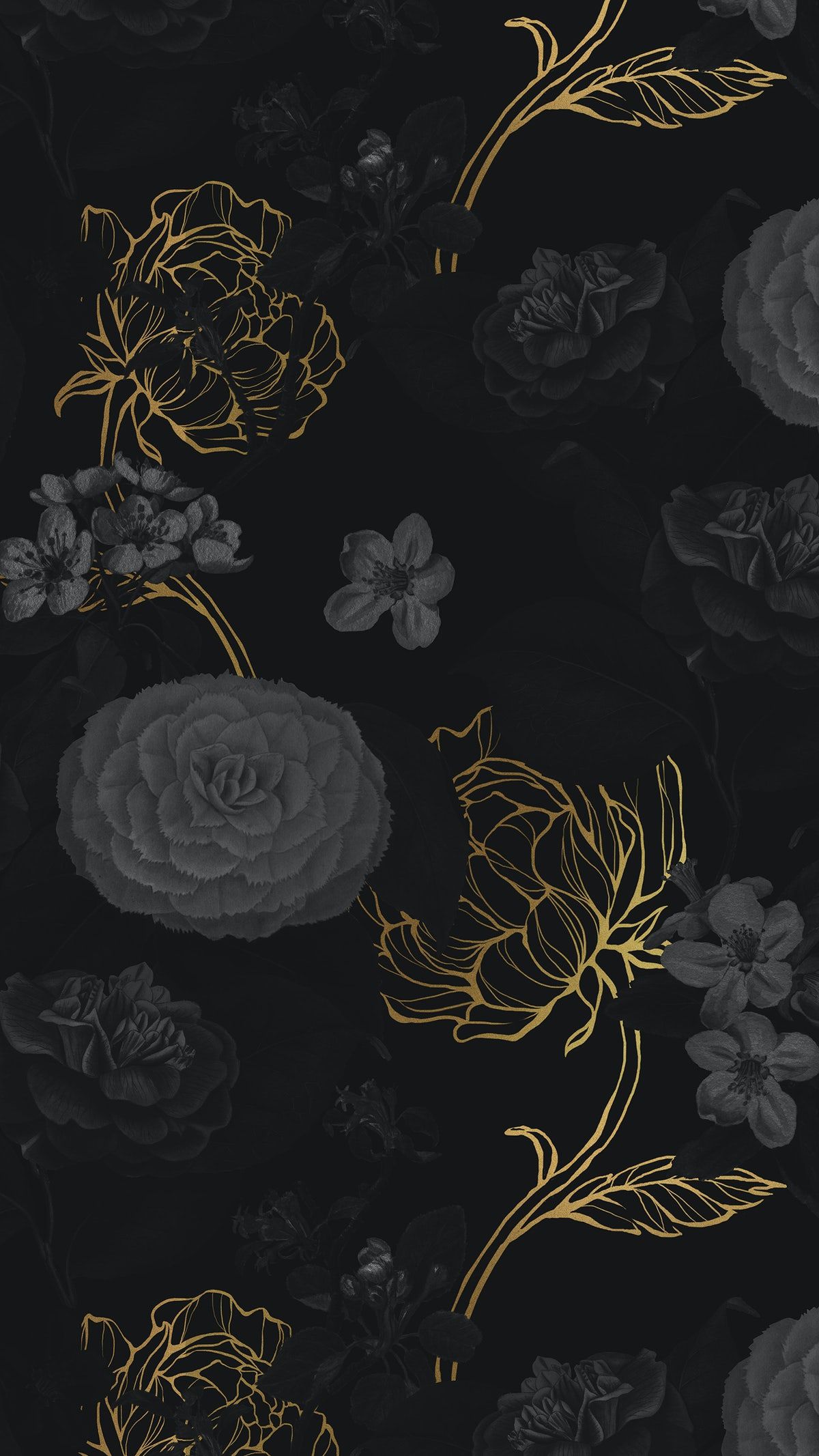 Detail Black Flower Background Nomer 19
