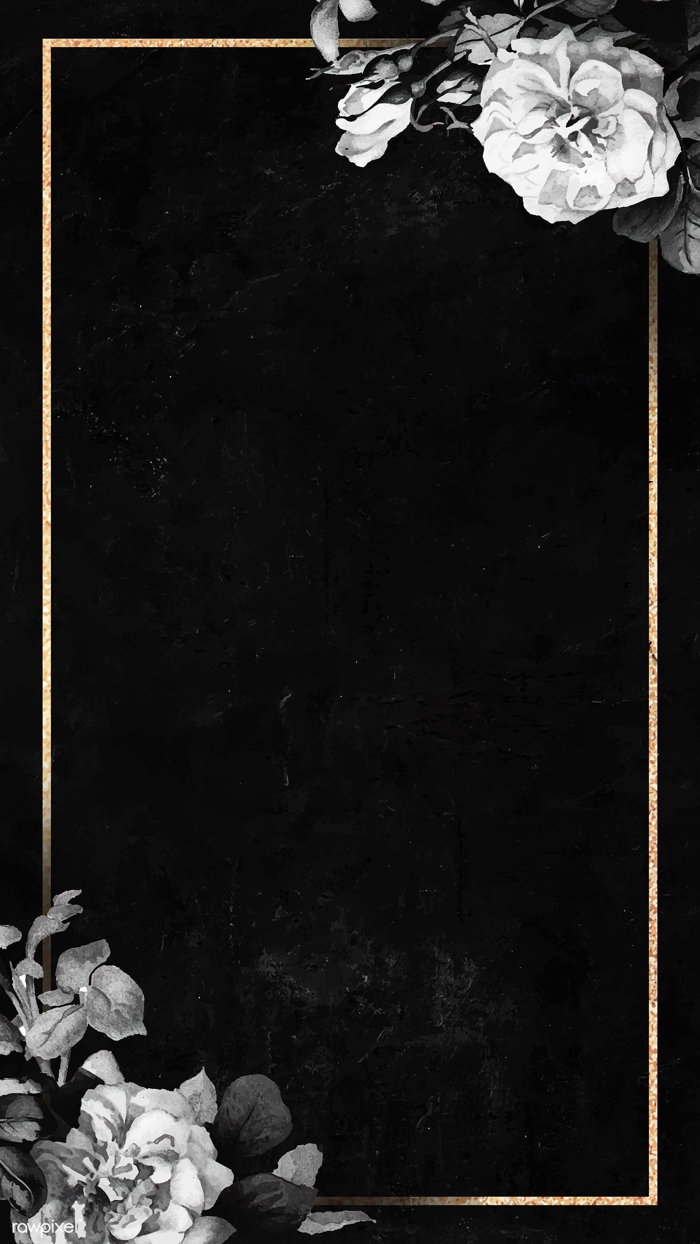 Detail Black Flower Background Nomer 36