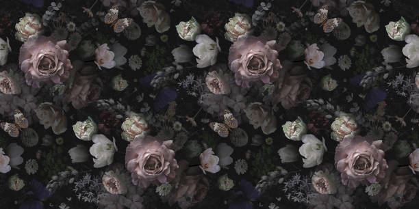 Detail Black Flower Background Nomer 40