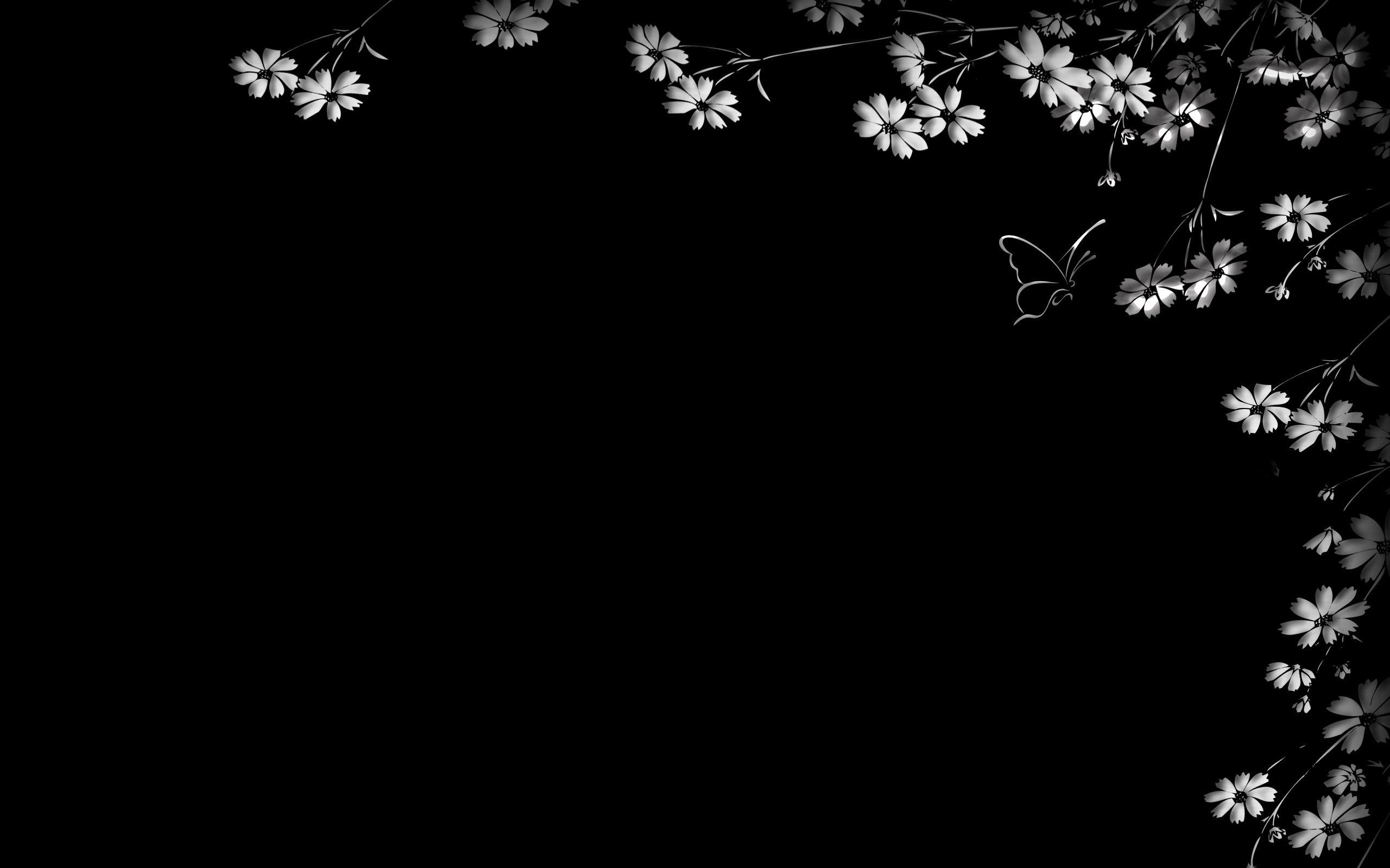 Detail Black Flower Background Nomer 8