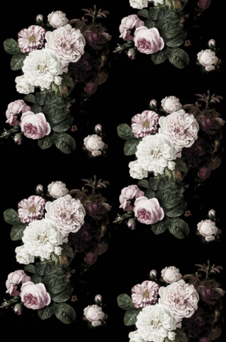 Detail Black Flower Wallpaper Nomer 46