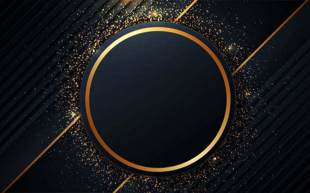 Detail Black Gold Abstract Background Nomer 5