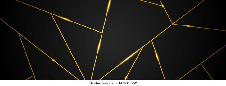 Detail Black Gold Abstract Background Nomer 52