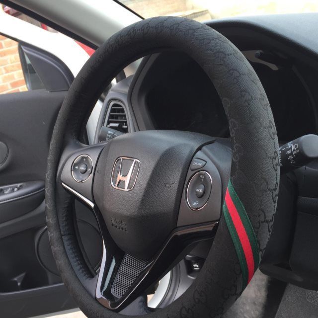 Detail Black Gucci Steering Wheel Cover Nomer 28
