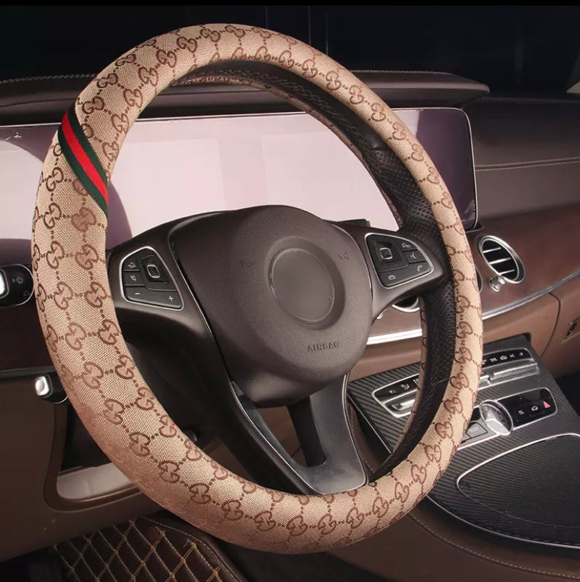 Detail Black Gucci Steering Wheel Cover Nomer 8