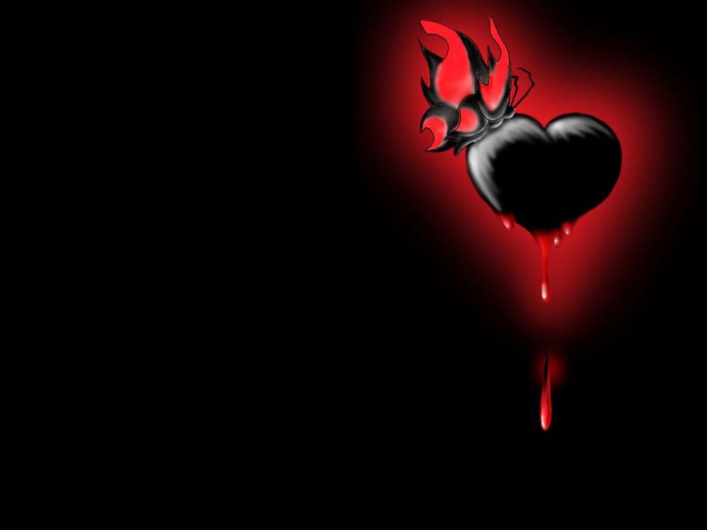 Detail Black Heart Wallpaper Nomer 10