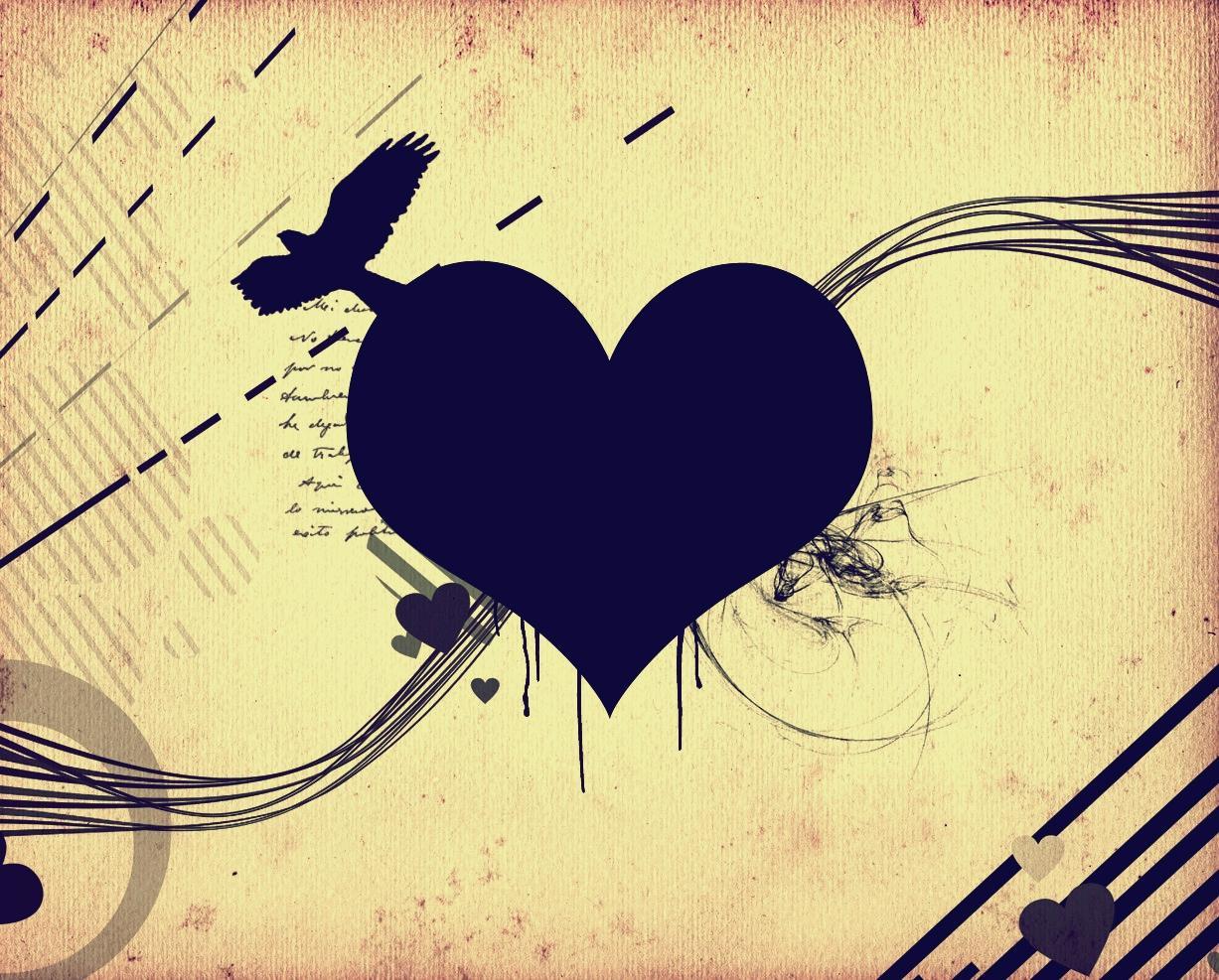 Detail Black Heart Wallpaper Nomer 19