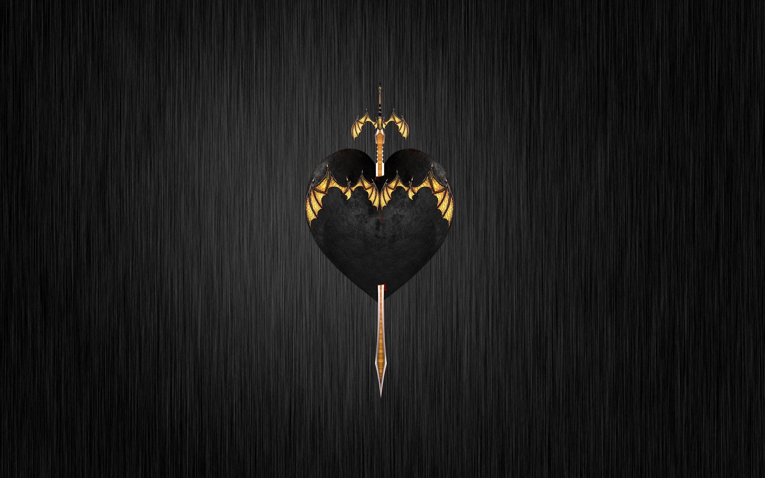 Detail Black Heart Wallpaper Nomer 21