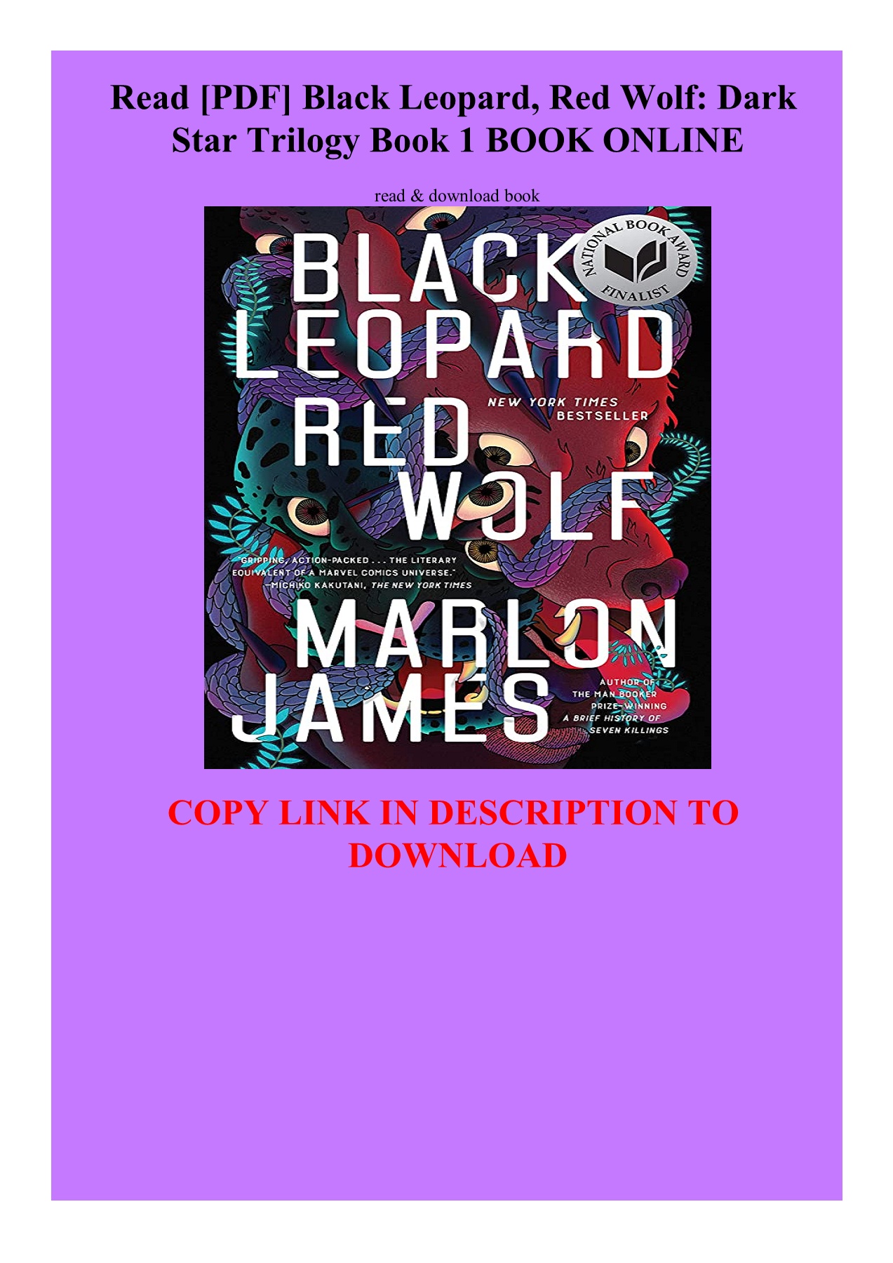 Detail Black Leopard Red Wolf Pdf Nomer 5