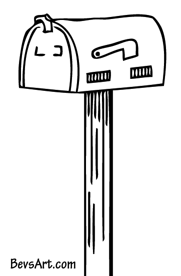 Detail Black Mailbox Clipart Nomer 8