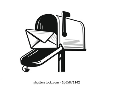 Detail Black Mailbox Clipart Nomer 10