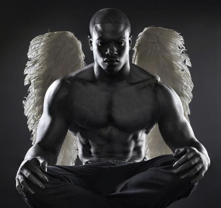 Detail Black Male Angels With Wings Nomer 3