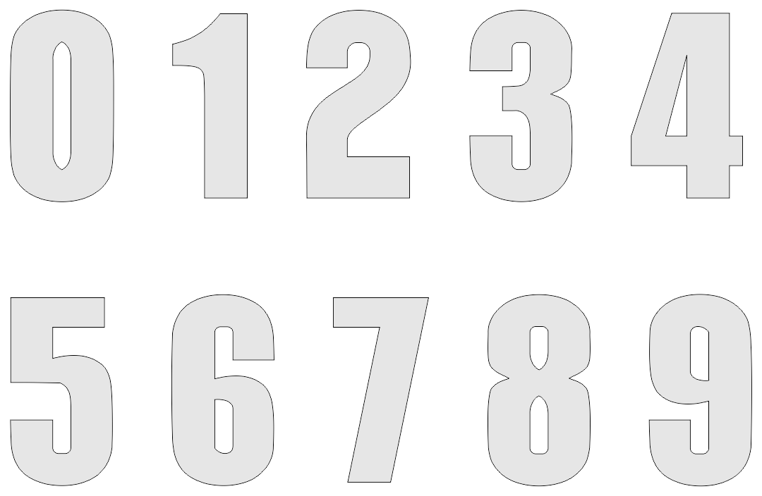 Detail Black Number 0 Nomer 23