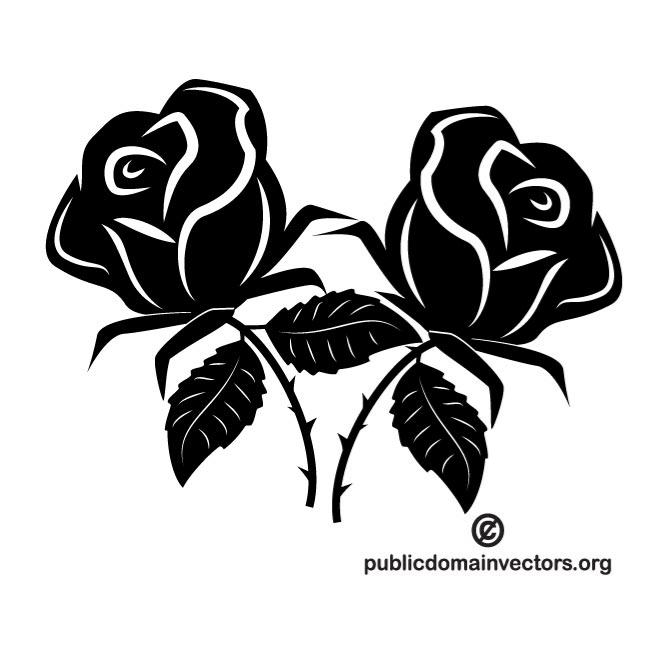 Detail Black Rose Vector Nomer 15