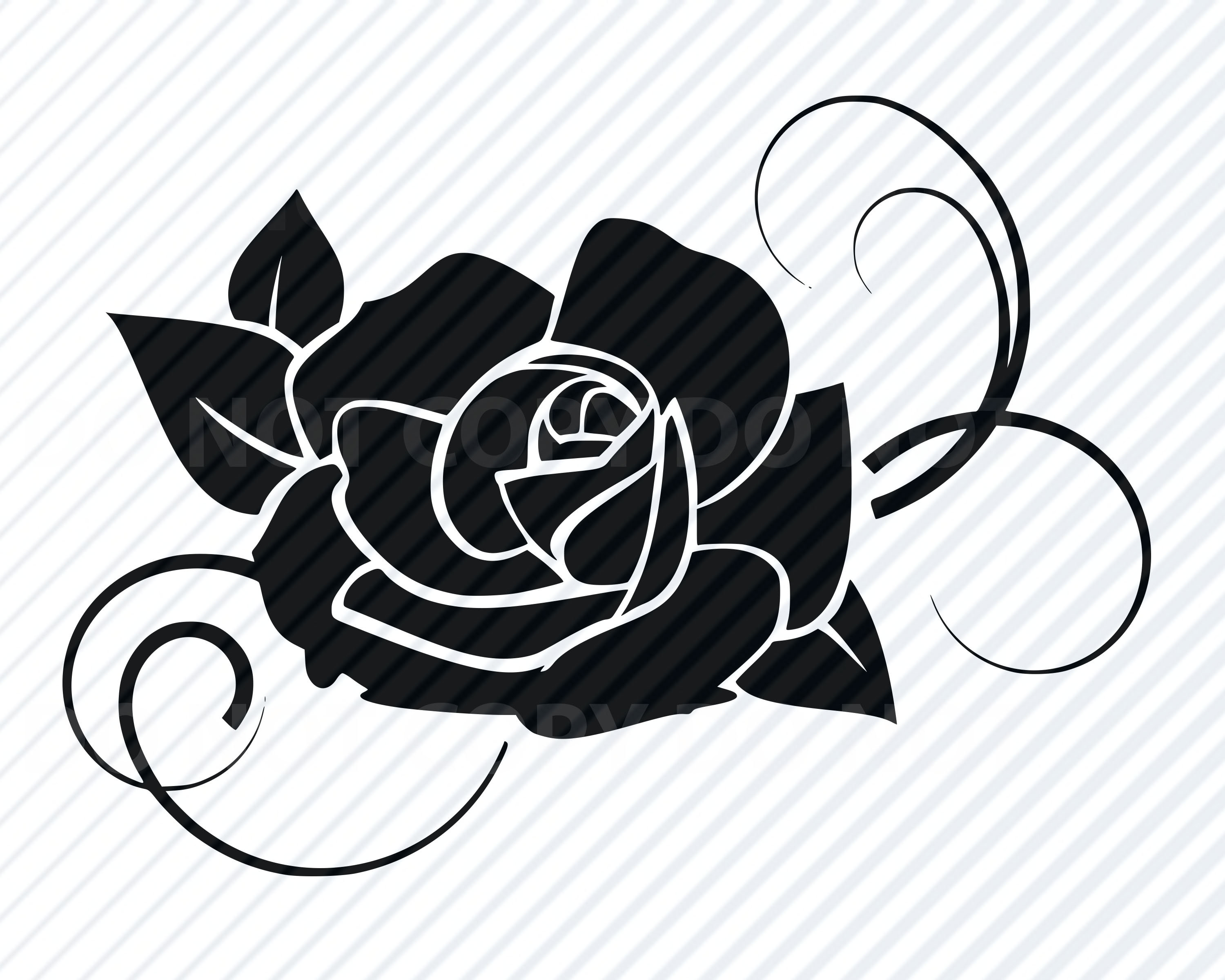 Detail Black Rose Vector Nomer 41