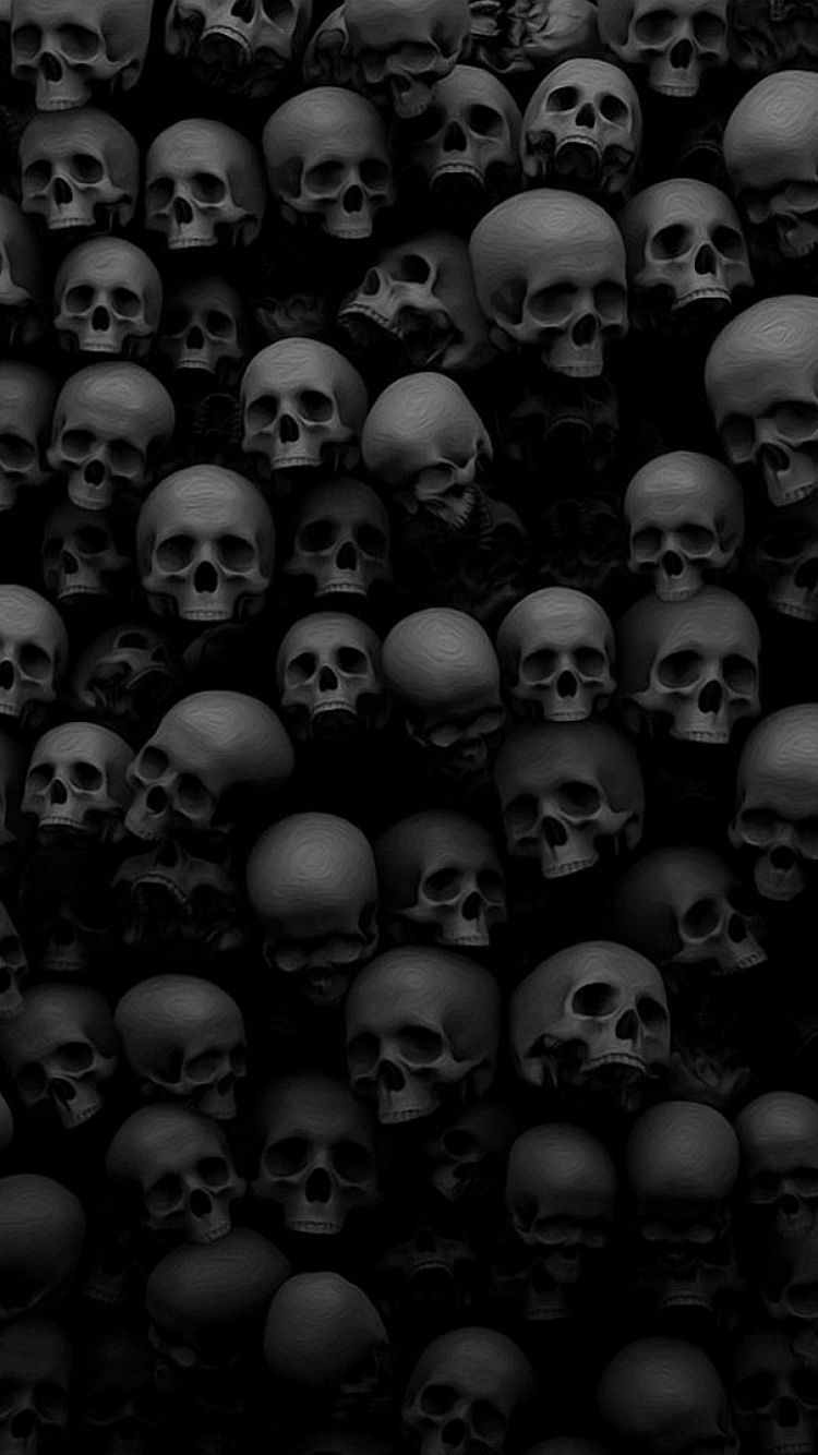 Detail Black Skull Wallpaper Nomer 4