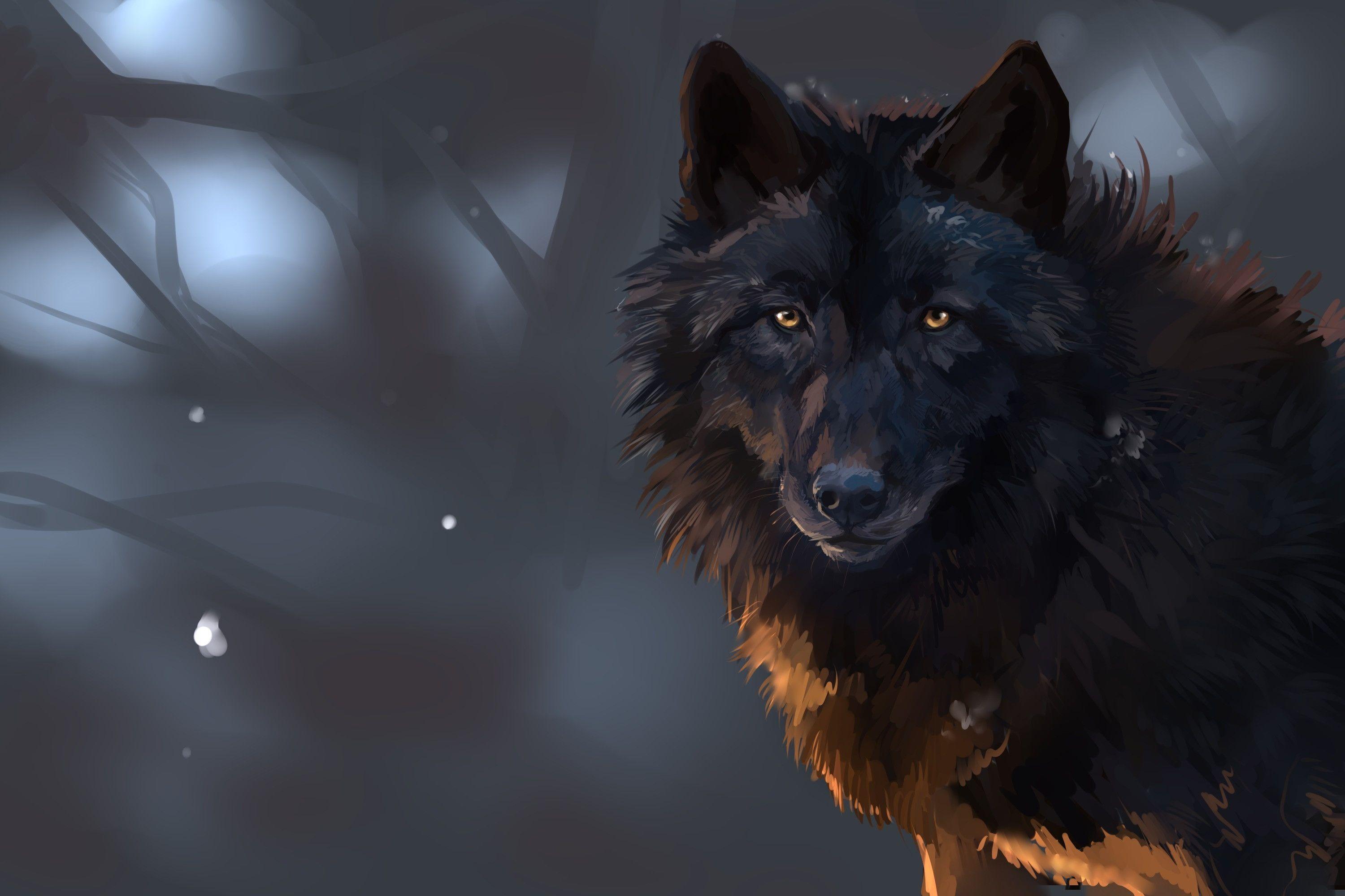 Detail Black Wolf Wallpaper Nomer 7