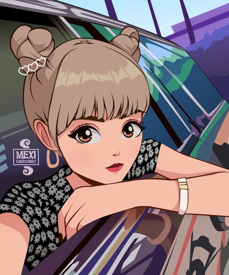 Detail Blackpink Cartoon Wallpaper Nomer 55