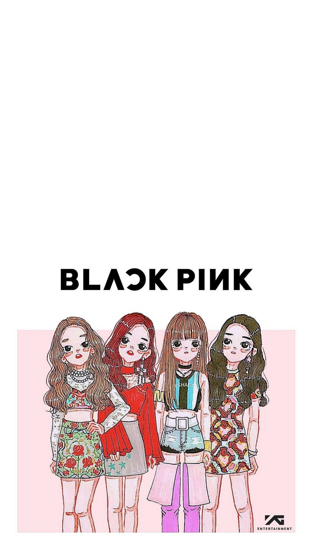 Detail Blackpink Cartoon Wallpaper Nomer 7