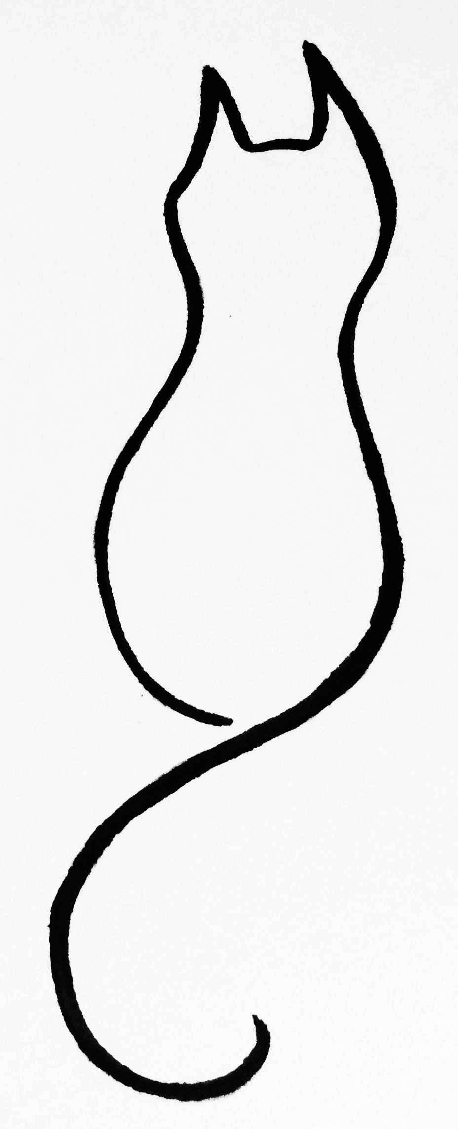 Detail Cat One Line Nomer 3