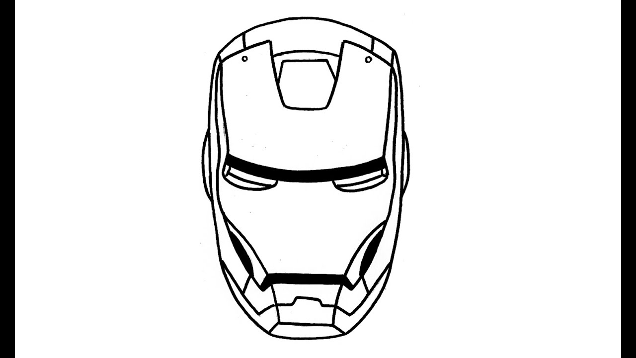 Detail Iron Man Maske Zeichnen Nomer 2