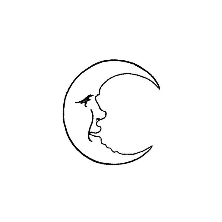 Detail Moon Drawing Tattoo Nomer 14