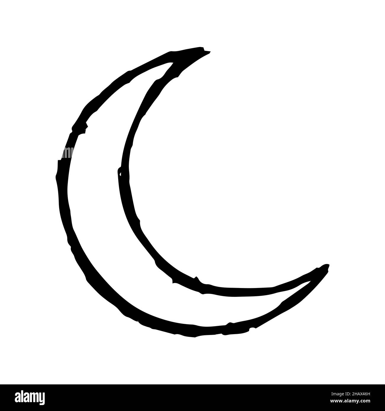 Detail Moon Drawing Tattoo Nomer 22