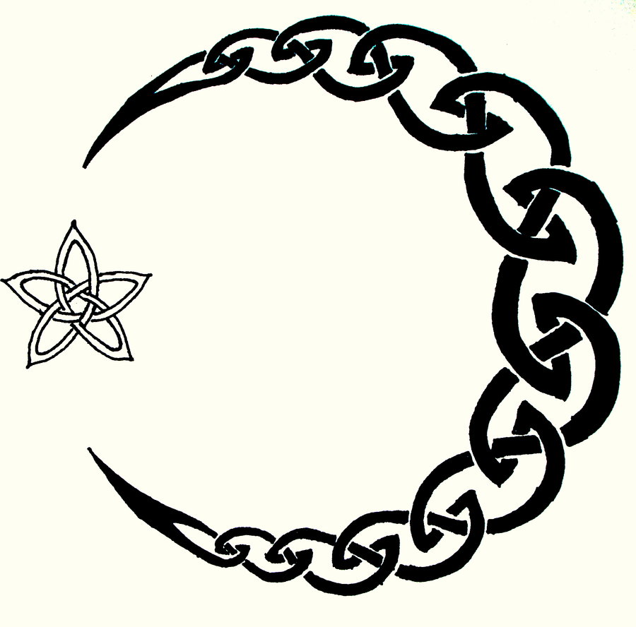 Detail Moon Drawing Tattoo Nomer 23