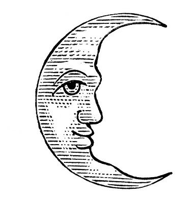 Detail Moon Drawing Tattoo Nomer 9