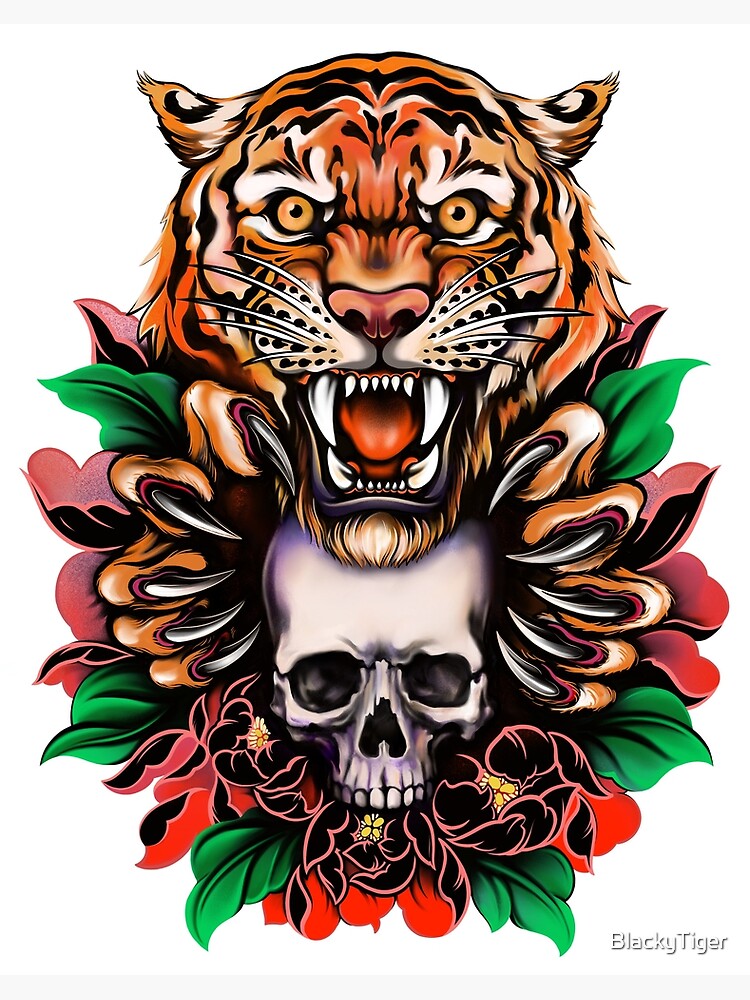 Detail Tiger Skull Nomer 10