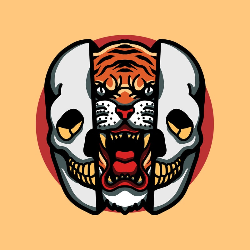 Detail Tiger Skull Nomer 14