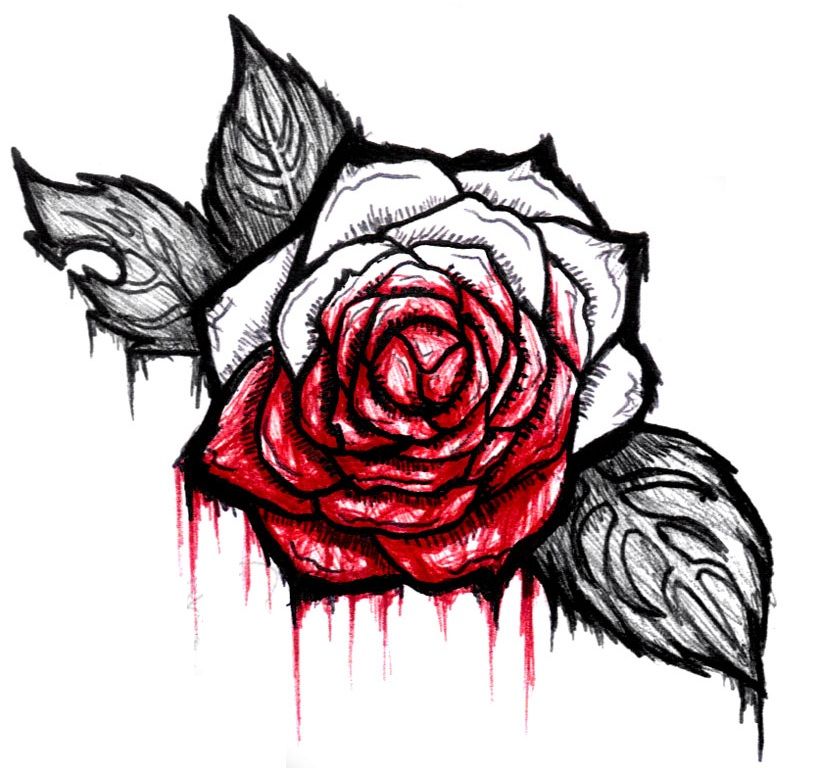 Detail White And Red Rose Tattoo Nomer 3