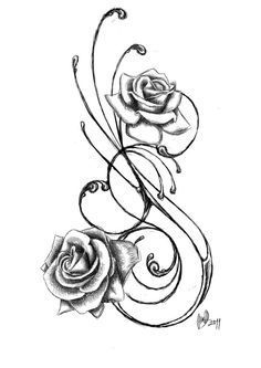 Detail Schwarze Blumen Tattoo Nomer 6