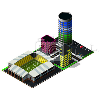 Detail Isometrische Stadt Nomer 16