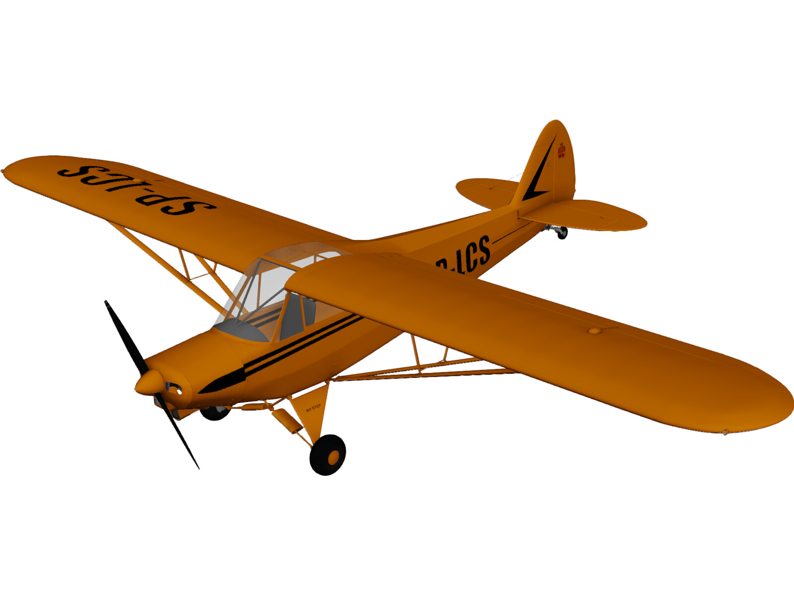 Detail Piper Super Cub E Flite Nomer 4