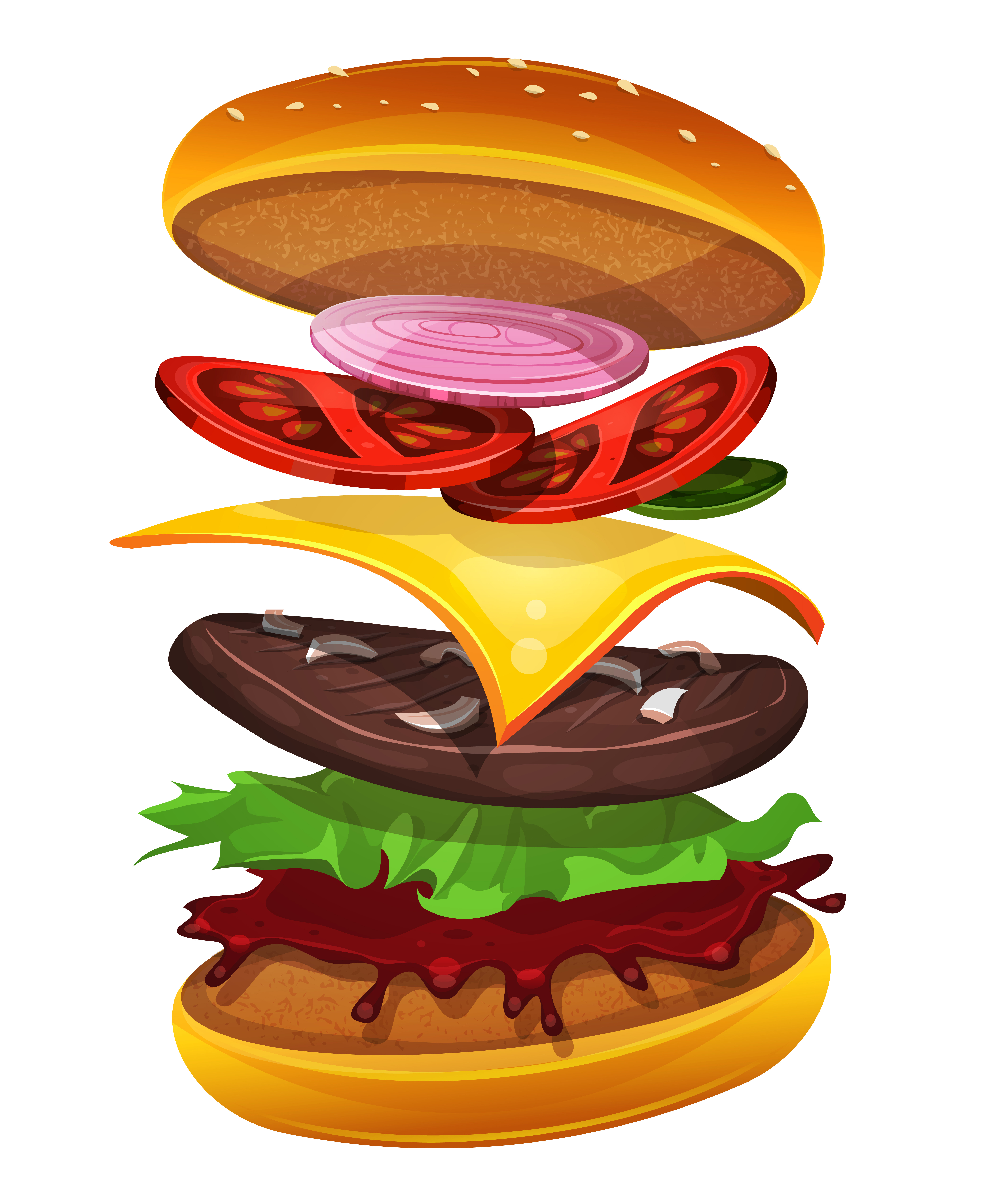 Detail Layering A Burger Nomer 4
