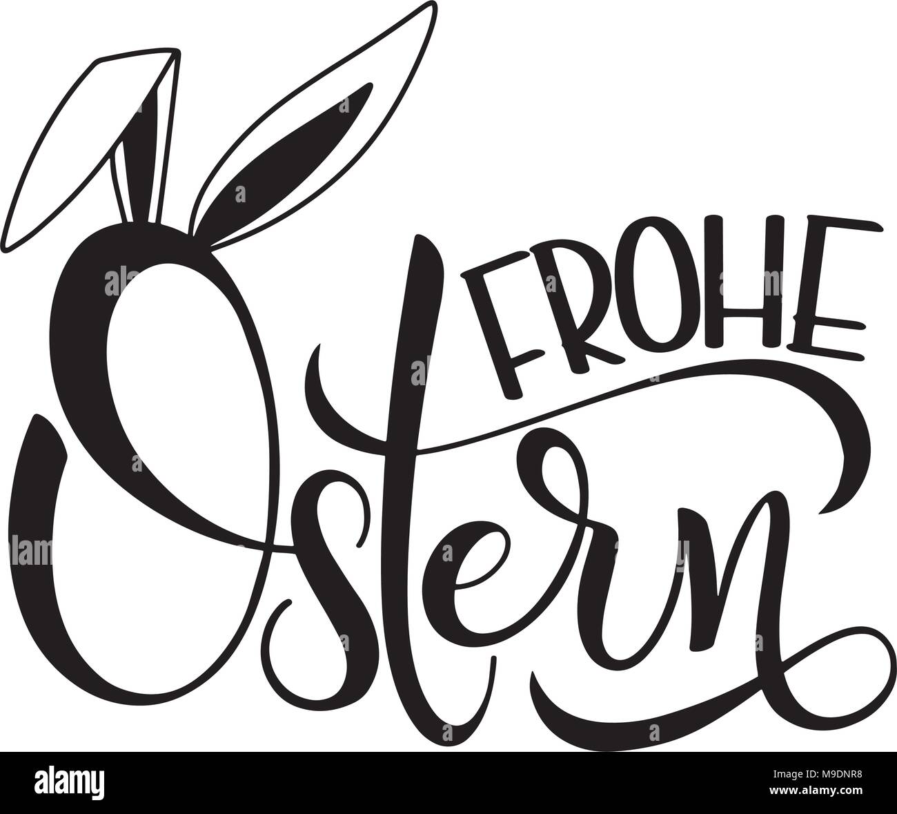 Detail Schriftzug Frohe Ostern Nomer 2
