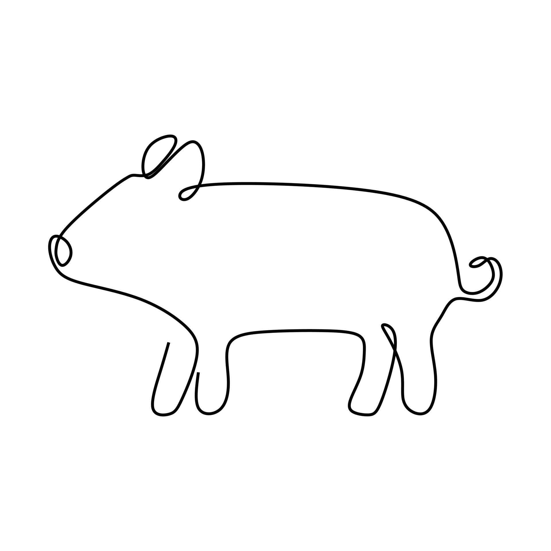 Detail Strichzeichnung Tiere Nomer 3