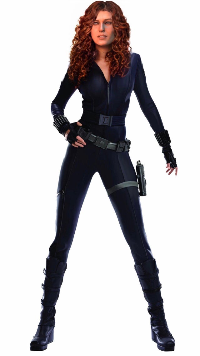 Detail Black Widow Suit Infinity War Nomer 12