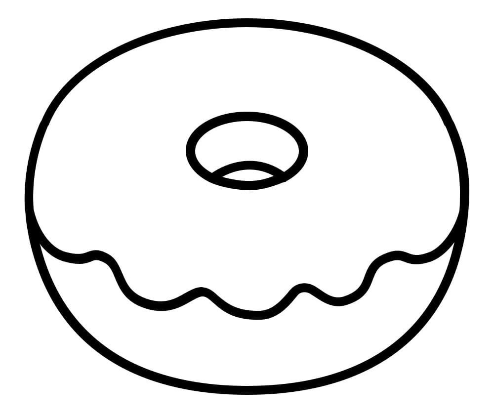 Detail Donut Ausmalbild Nomer 5