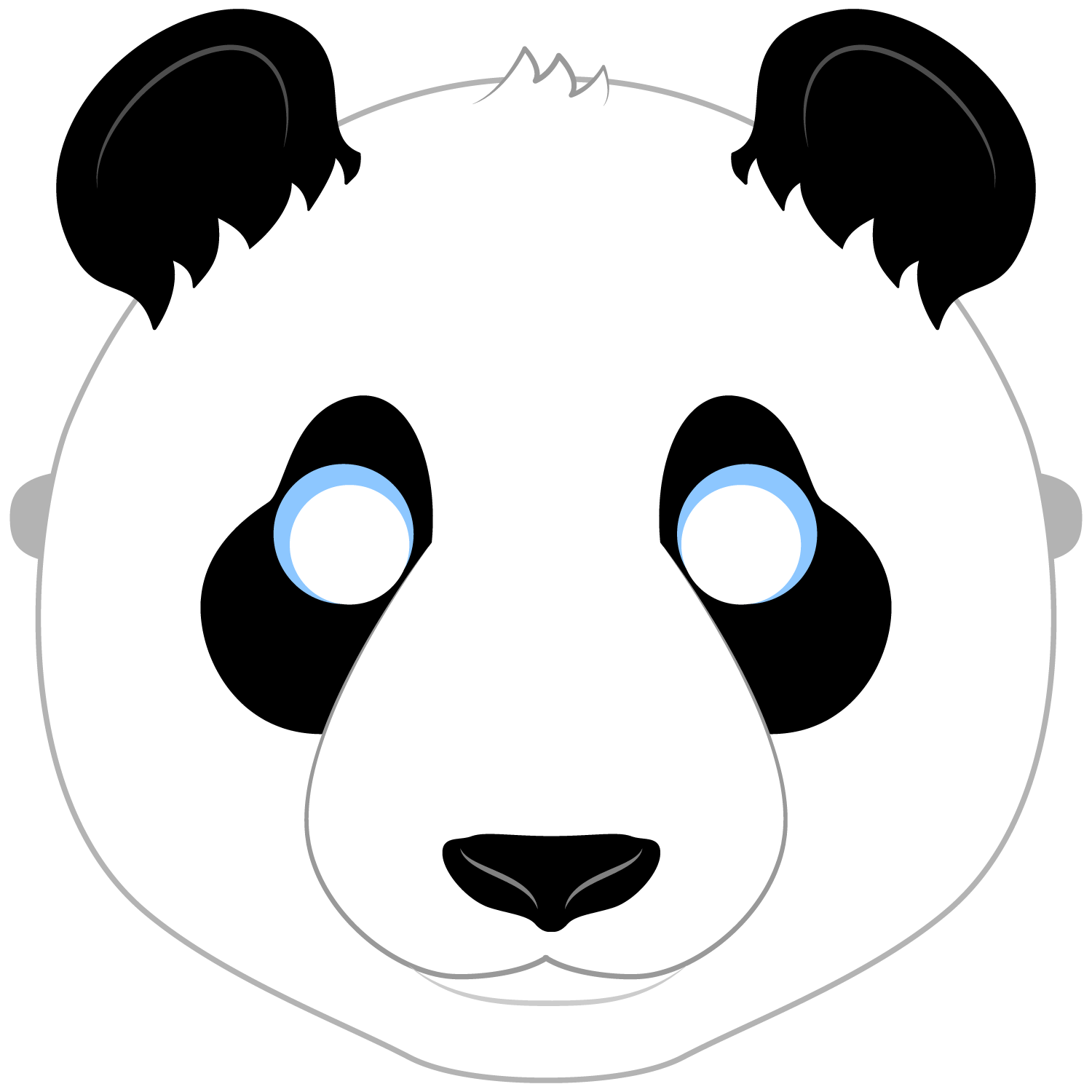 Detail Panda Vorlage Nomer 24
