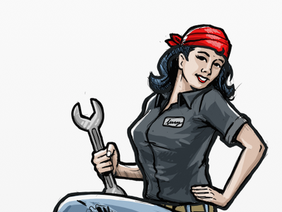 Detail Female Mechanic Drawing Nomer 3