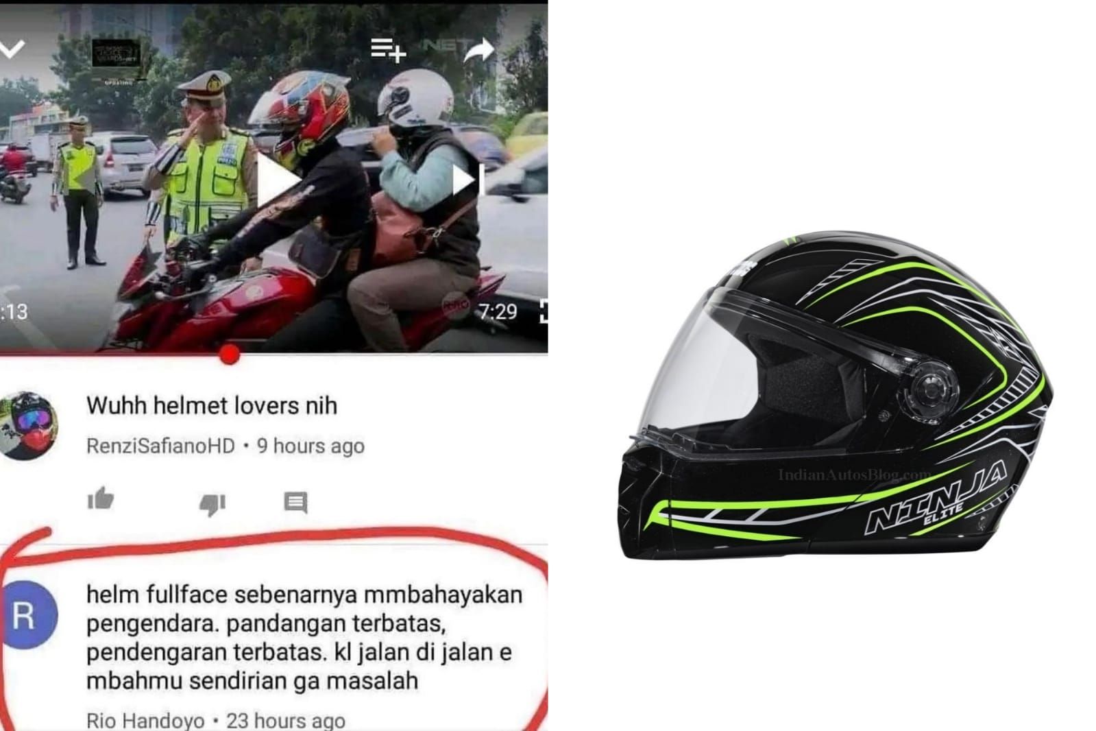 Detail Foto Orang Pakai Helm Full Face Nomer 19