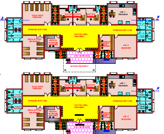 General Hospital Floor Plan - KibrisPDR