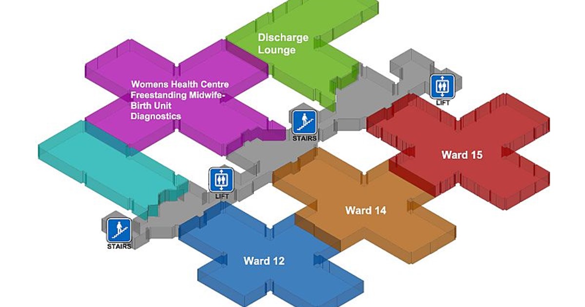 Detail General Hospital Floor Plan Nomer 4