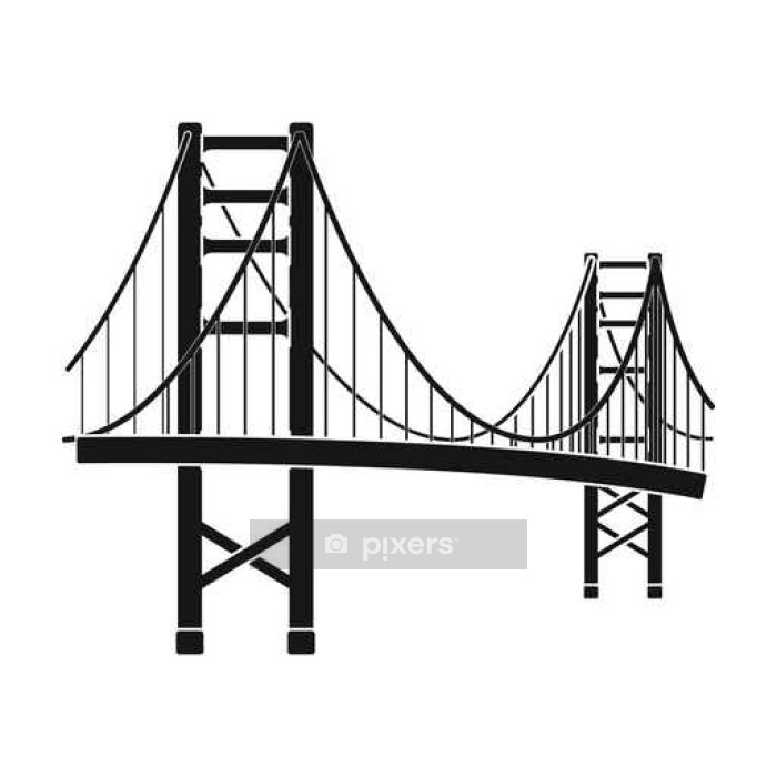 Detail Wandtattoo Golden Gate Bridge Nomer 3