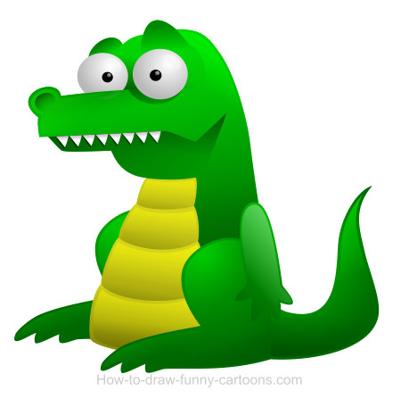Detail Crocodile Drawing Nomer 14