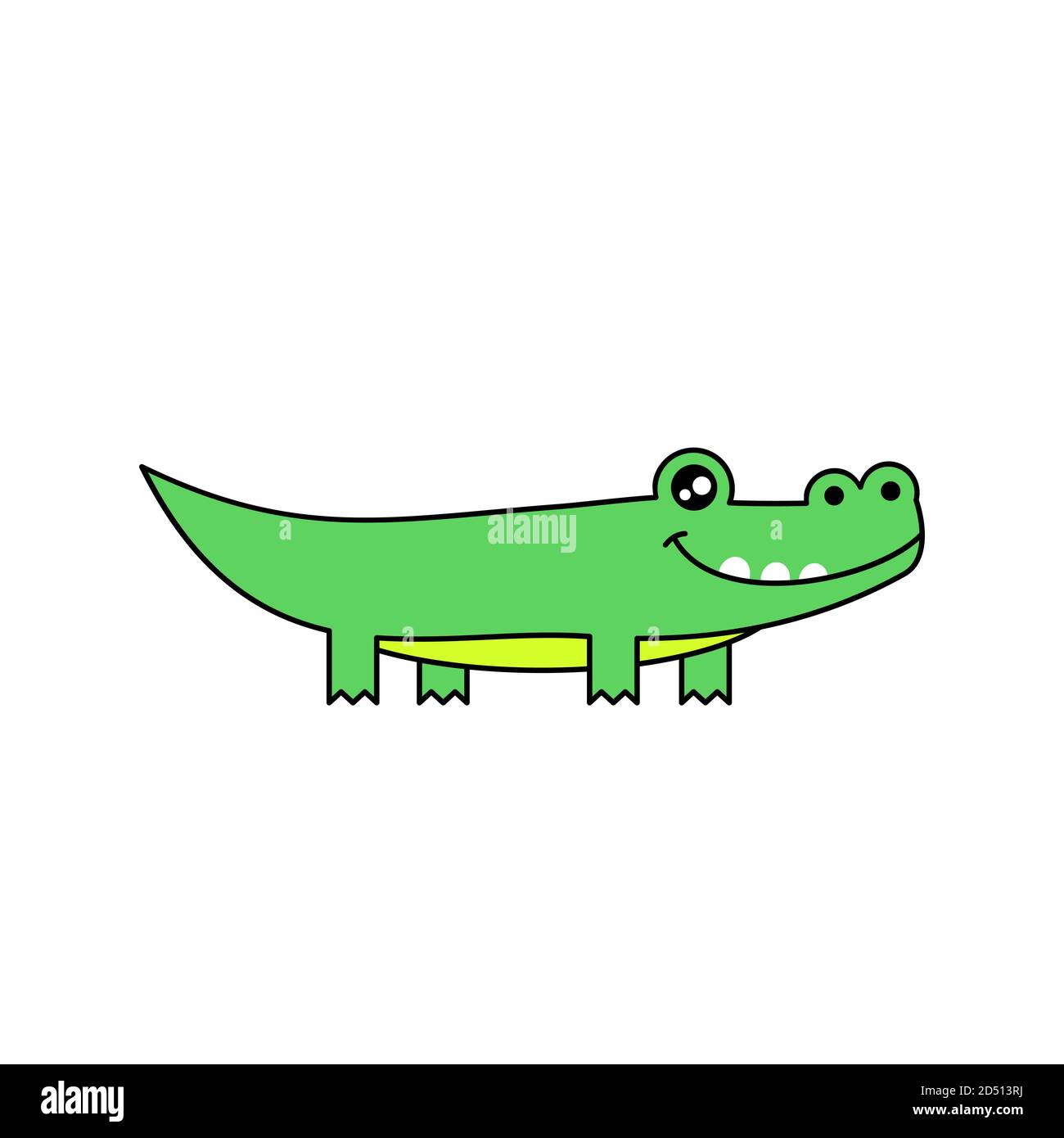 Detail Crocodile Drawing Nomer 6